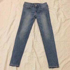 American Eagle Outfitters medium-light wash jeans